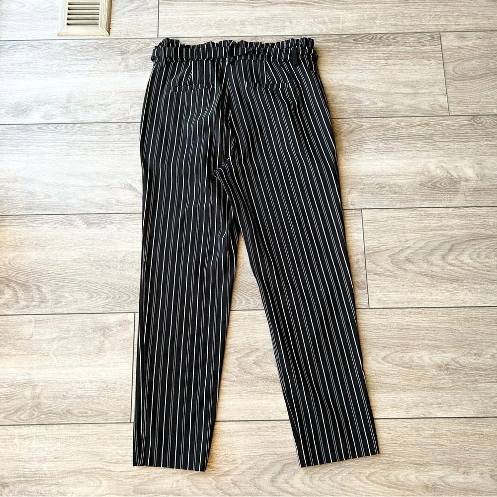 89th Madison Pinstriped  Stretch Paperbag Waist Pants - Picture 10 of 12